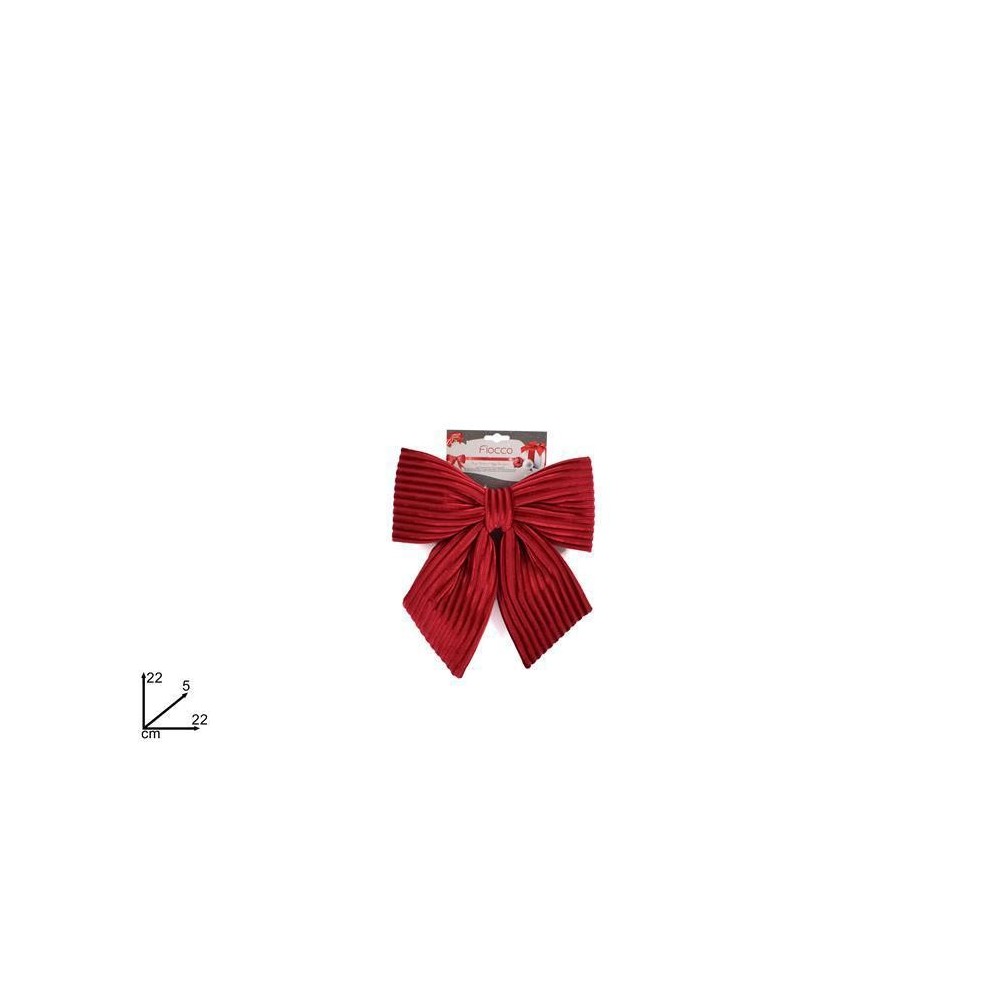 FIOCCO 22CM VELLUTO A RIGHE RE